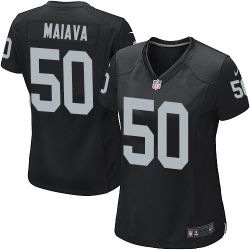 Cheap Kaluka Maiava Raiders Women Jersey From China Black Game #50