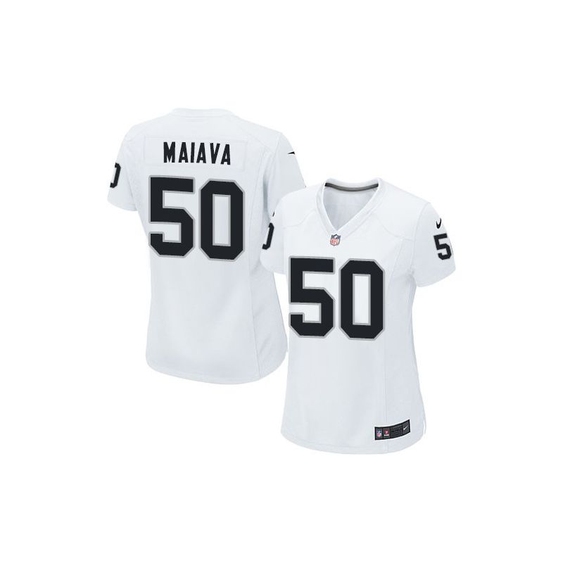 Cheap Kaluka Maiava Raiders Women Jersey From China White Game #50