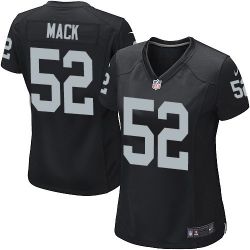 Cheap Khalil Mack Raiders Women Jersey From China Black Game #52