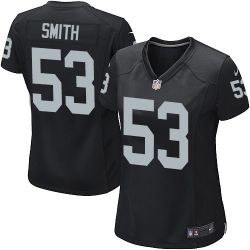 Cheap Malcolm Smith Raiders Women Jersey From China Black Game #53