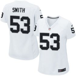 Cheap Malcolm Smith Raiders Women Jersey From China White Game #53