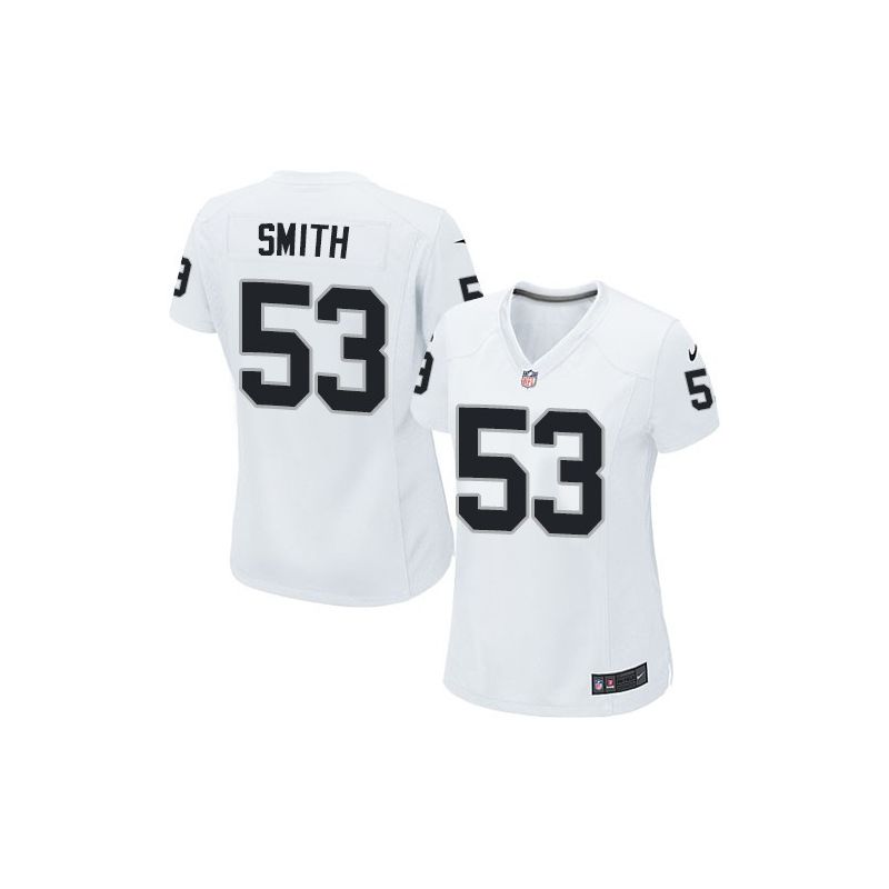 Cheap Malcolm Smith Raiders Women Jersey From China White Game #53