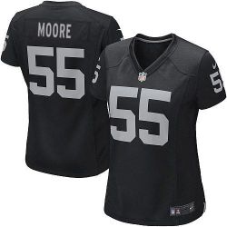 Cheap Sio Moore Raiders Women Jersey From China Black Game #55
