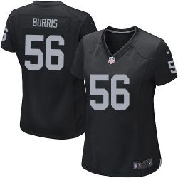 Cheap Miles Burris Raiders Women Jersey From China Black Game #56