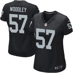 Cheap LaMarr Woodley Raiders Women Jersey From China Black Game #57