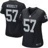 Cheap LaMarr Woodley Raiders Women Jersey From China Black Game #57