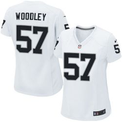 Cheap LaMarr Woodley Raiders Women Jersey From China White Game #57