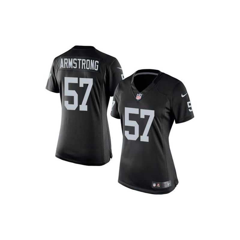 Cheap Ray-Ray Armstrong Raiders Women Jersey From China Black Game #57