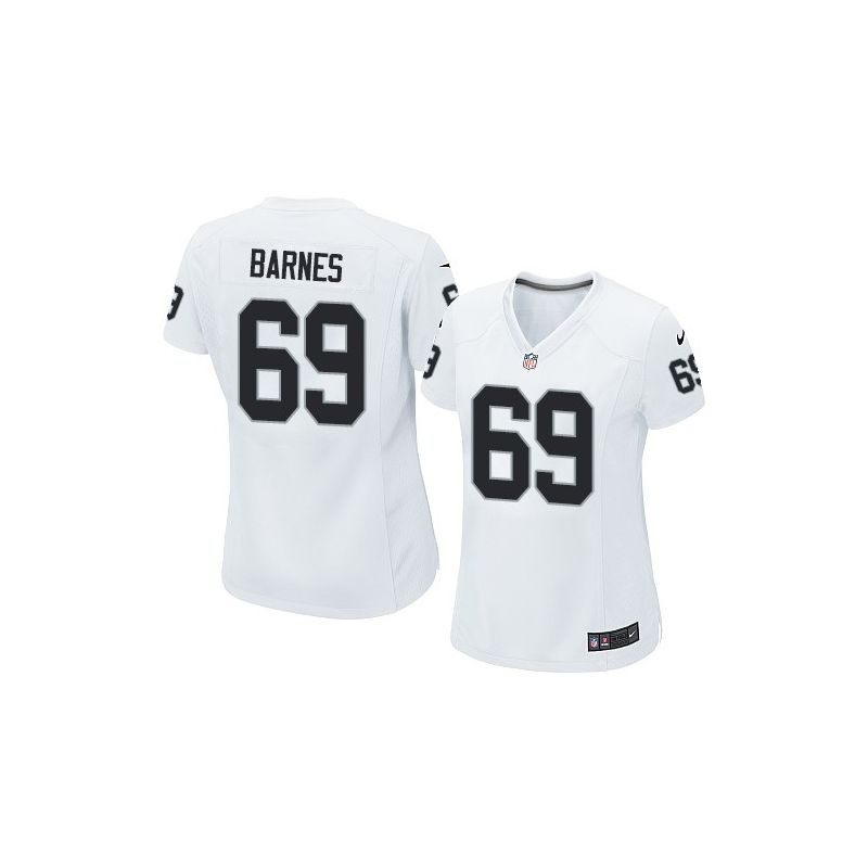 Cheap Khalif Barnes Raiders Women Jersey From China White Game #69