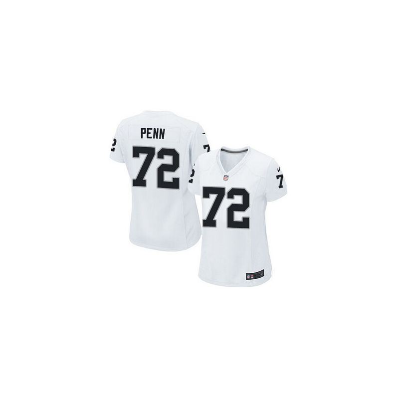 Cheap Donald Penn Raiders Women Jersey From China White Game #72