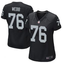 Cheap JMarcus Webb Raiders Women Jersey From China Black Game #76