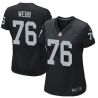 Cheap JMarcus Webb Raiders Women Jersey From China Black Game #76