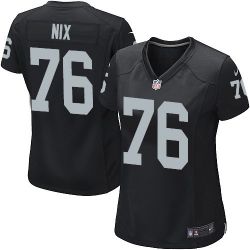 Cheap Lucas Nix Raiders Women Jersey From China Black Game #76