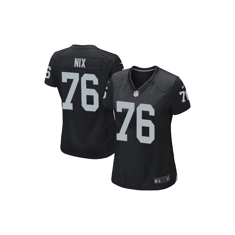 Cheap Lucas Nix Raiders Women Jersey From China Black Game #76