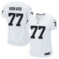 Cheap Austin Howard Raiders Women Jersey From China White Game #77