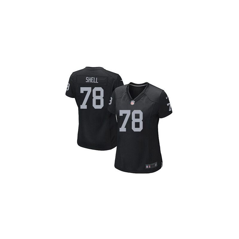 Cheap Art Shell Raiders Women Jersey From China Black Game #78