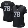 Cheap Art Shell Raiders Women Jersey From China Black Game #78