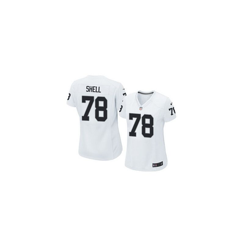 Cheap Art Shell Raiders Women Jersey From China White Game #78