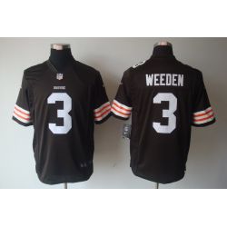 Cheap Brandon Weeden Browns Jersey #3 Brown From China Limited