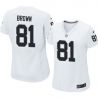 Cheap Tim Brown Raiders Women Jersey From China White Game #81