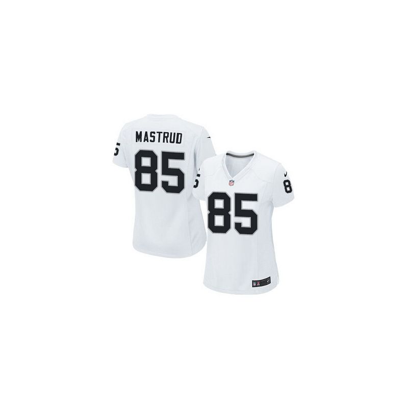 Cheap Jeron Mastrud Raiders Women Jersey From China White Game #85