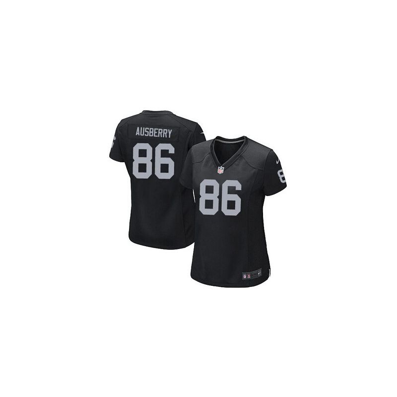 Cheap David Ausberry Raiders Women Jersey From China Black Game #86