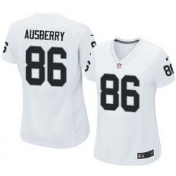 Cheap David Ausberry Raiders Women Jersey From China White Game #86