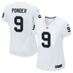 Cheap Christian Ponder Raiders Women Jersey From China White Game #9