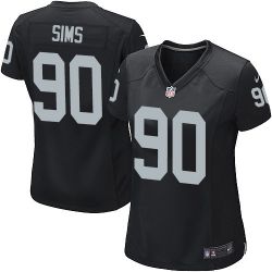 Cheap Pat Sims Raiders Women Jersey From China Black Game #90