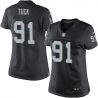 Cheap Justin Tuck Raiders Women Jersey From China Black Game #91