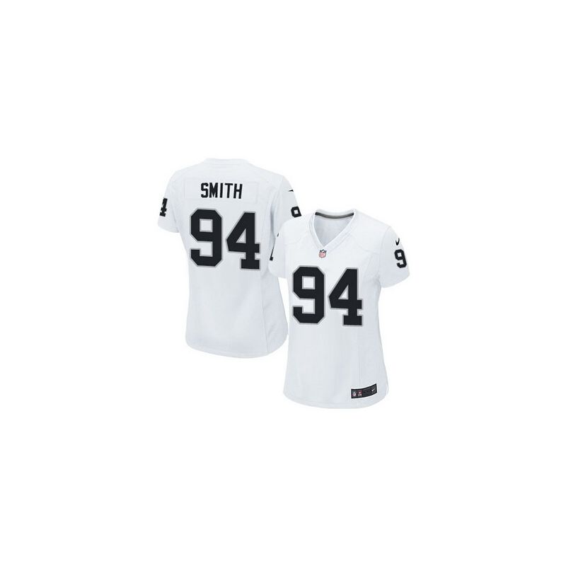 Cheap Antonio Smith Raiders Women Jersey From China White Game #94