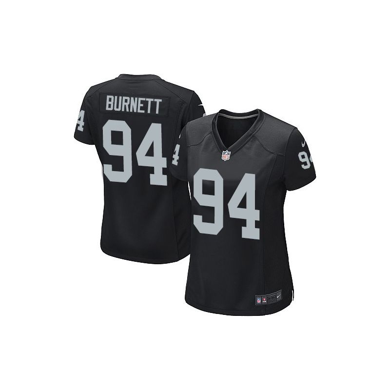 Cheap Kevin Burnett Raiders Women Jersey From China Black Game #94