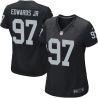 Cheap Mario Edwards Jr Raiders Women Jersey From China Black Game #97