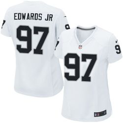 Cheap Mario Edwards Jr Raiders Women Jersey From China White Game #97