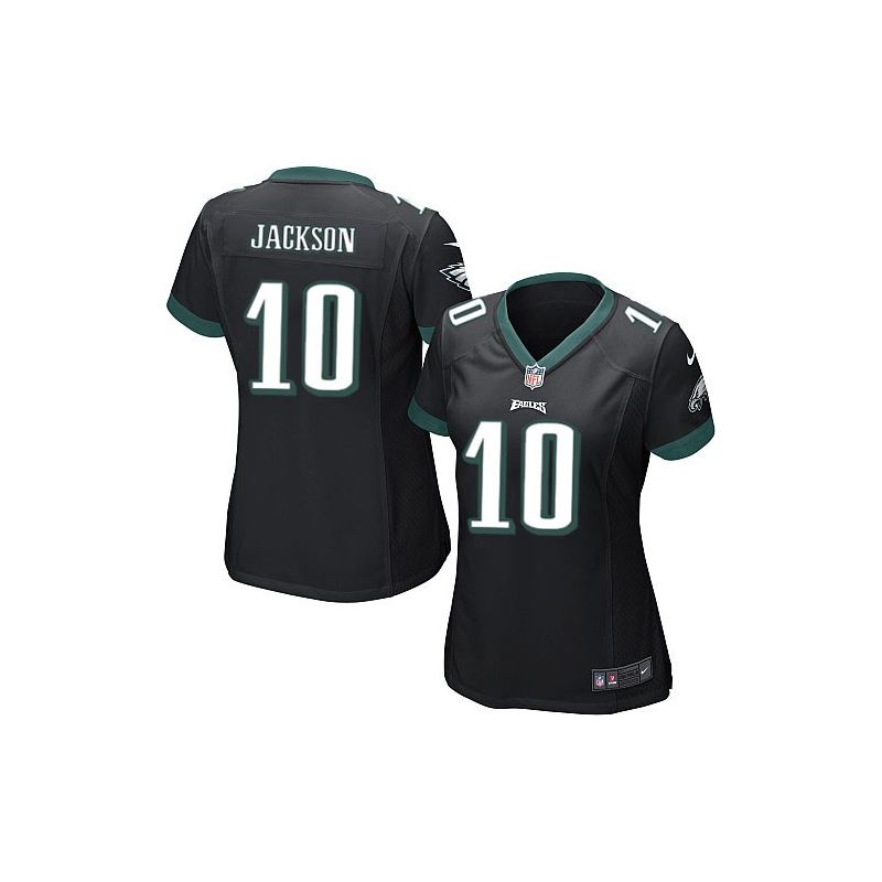 Cheap DeSean Jackson Eagles Women Jersey From China Black Game #10