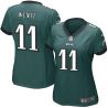 Cheap Carson Wentz Eagles Women Jersey From China Green Game #11