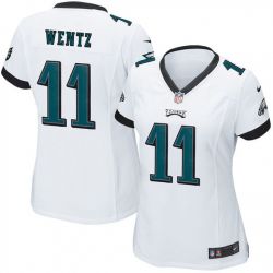 Cheap Carson Wentz Eagles Women Jersey From China White Game #11