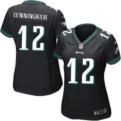 Cheap Randall Cunningham Eagles Women Jersey From China Black Game #12