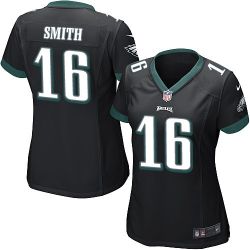 Cheap Brad Smith Eagles Women Jersey From China Black Game #16