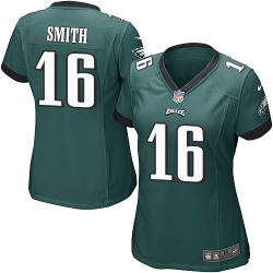 Cheap Brad Smith Eagles Women Jersey From China Green Game #16