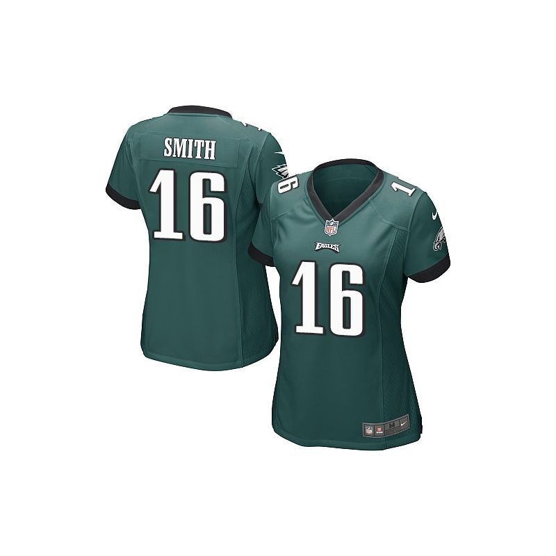 Cheap Brad Smith Eagles Women Jersey From China Green Game #16