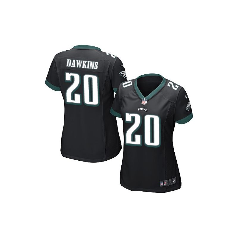 Cheap Brian Dawkins Eagles Women Jersey From China Black Game #20