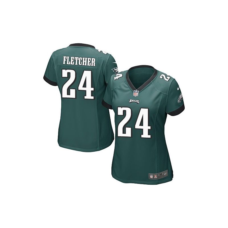 Cheap Bradley Fletcher Eagles Women Jersey From China Green Game #24