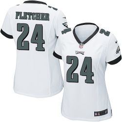 Cheap Bradley Fletcher Eagles Women Jersey From China White Game #24
