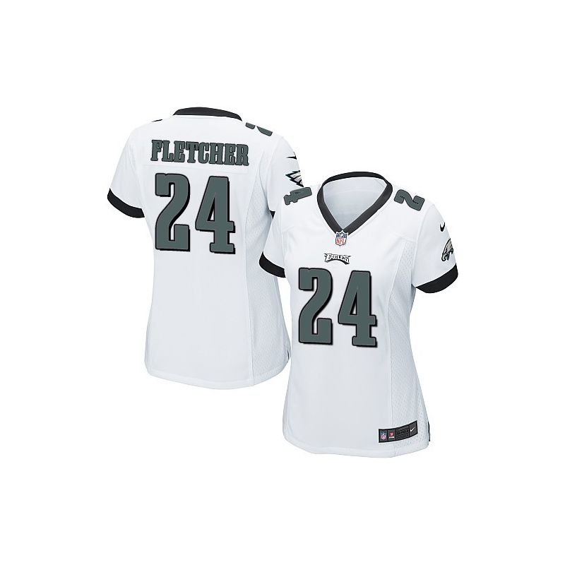 Cheap Bradley Fletcher Eagles Women Jersey From China White Game #24
