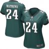 Cheap Ryan Mathews Eagles Women Jersey From China Green Game #24