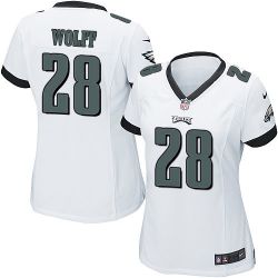 Cheap Earl Wolff Eagles Women Jersey From China White Game #28