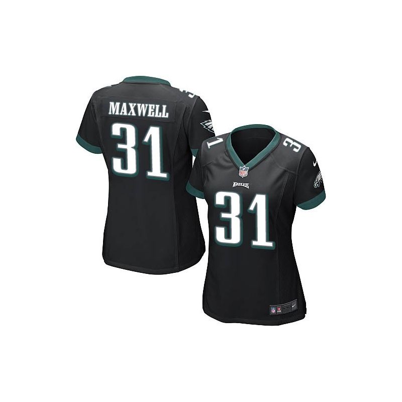 Cheap Byron Maxwell Eagles Women Jersey From China Black Game #31