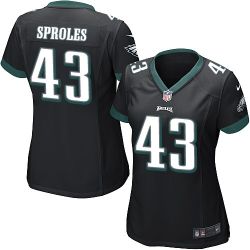 Cheap Darren Sproles Eagles Women Jersey From China Black Game #43