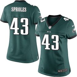 Cheap Darren Sproles Eagles Women Jersey From China Green Game #43